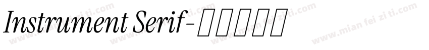 Instrument Serif字体转换